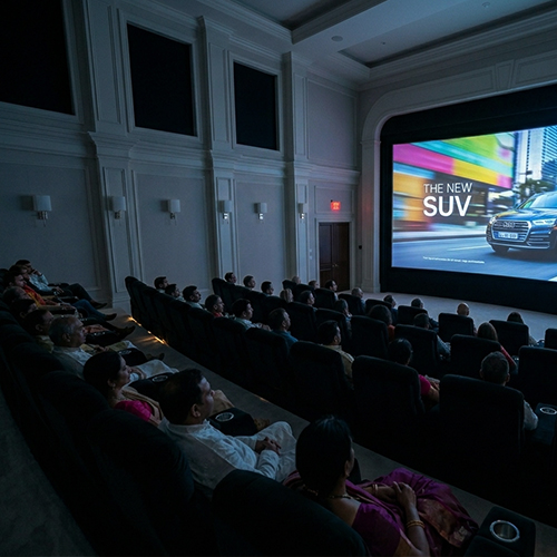 Hue Cinema Studio theatre advertising and ad release planning to maximize brand reach and audience visibility.